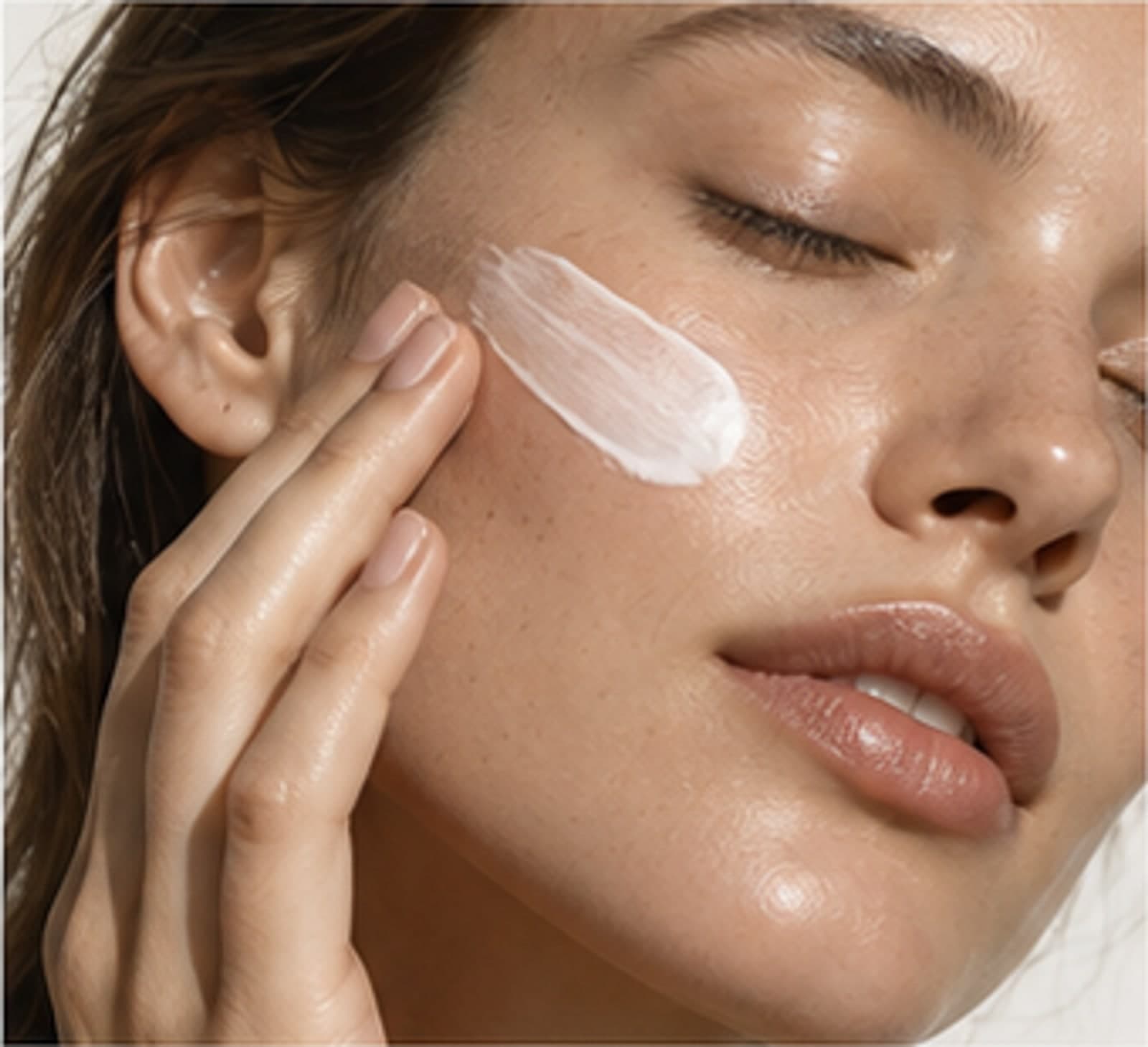 Skin care cream application